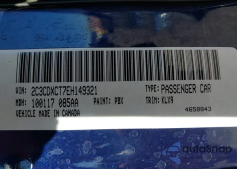 2014 Dodge Charger Road/Track из США, поврежденный, VIN 2C3CDXCT7EH149321